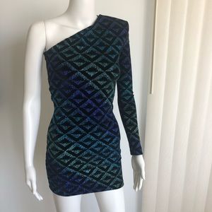Designer  velvet and Shimmer Dress xs party or new years dress